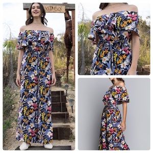 POL TROPICAL FADE AWAY RELAXED FIT JUMPSUIT